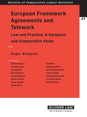 cover image of European Framework Agreements and Telework